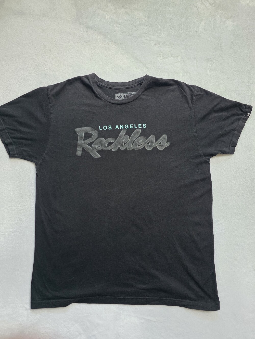 Young & Reckless Los Angeles Black Graphic T-Shirt Large Streetwear